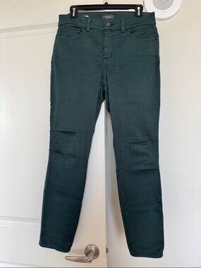 NYDJ Forest Green Straight-Leg Jeans